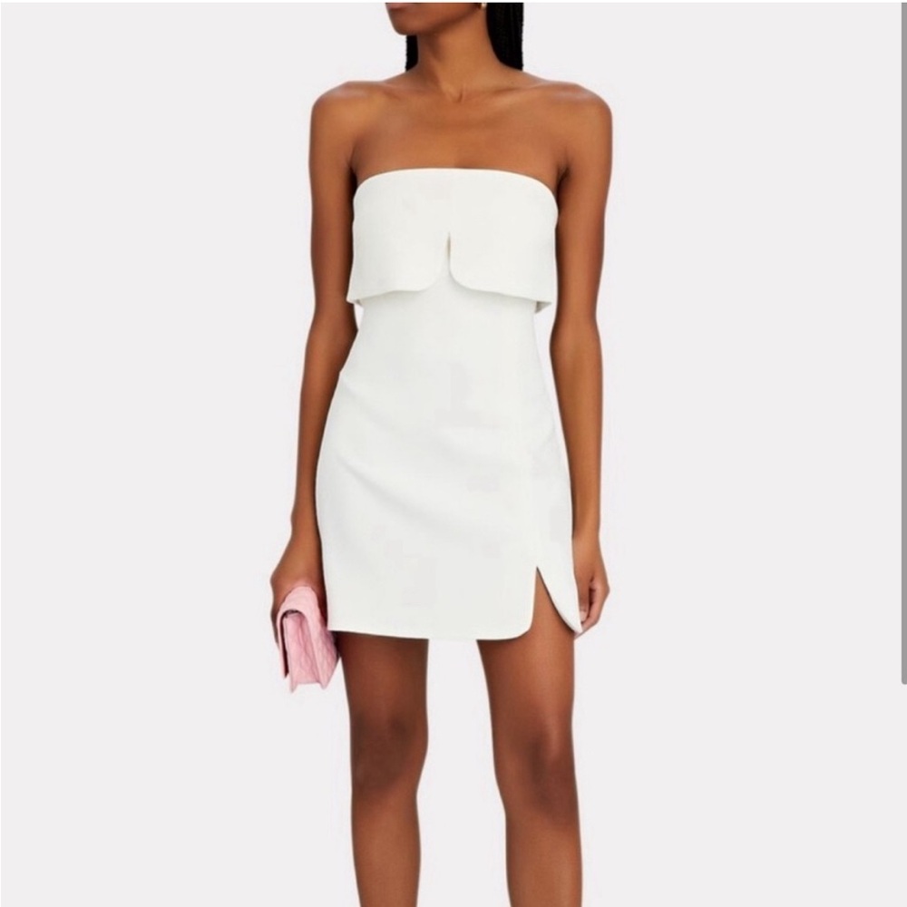 Alexis Katerin Strapless Crepe Mini Dresss